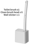 Toilet Brush with Replaceable Heads