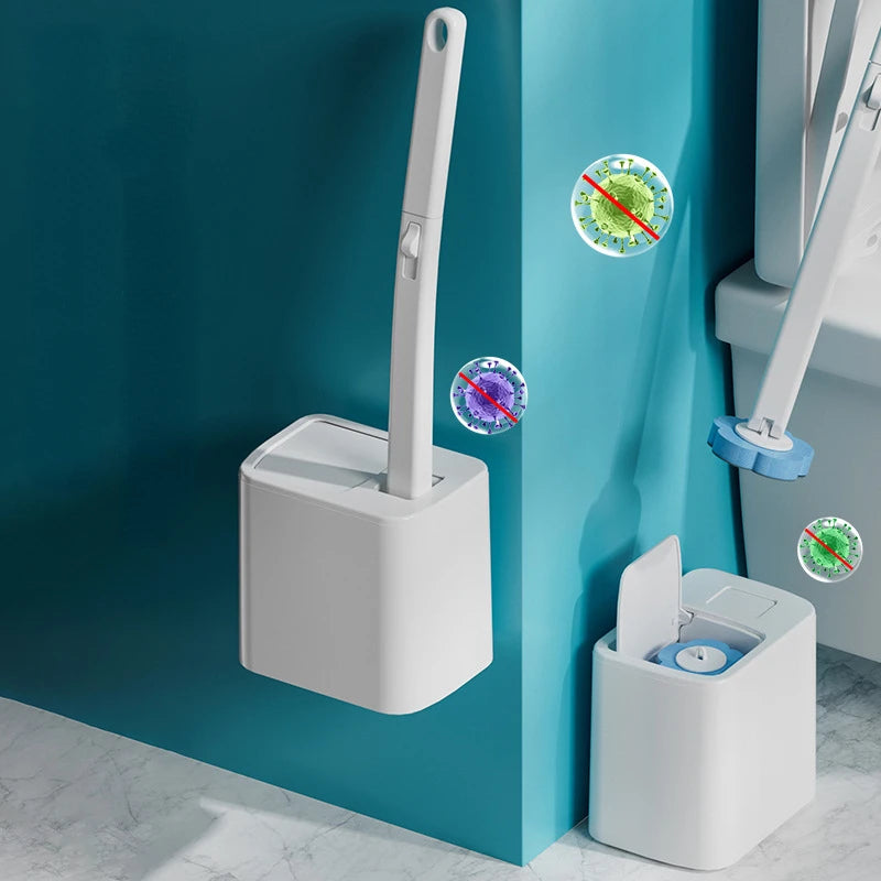 Toilet Brush with Replaceable Heads